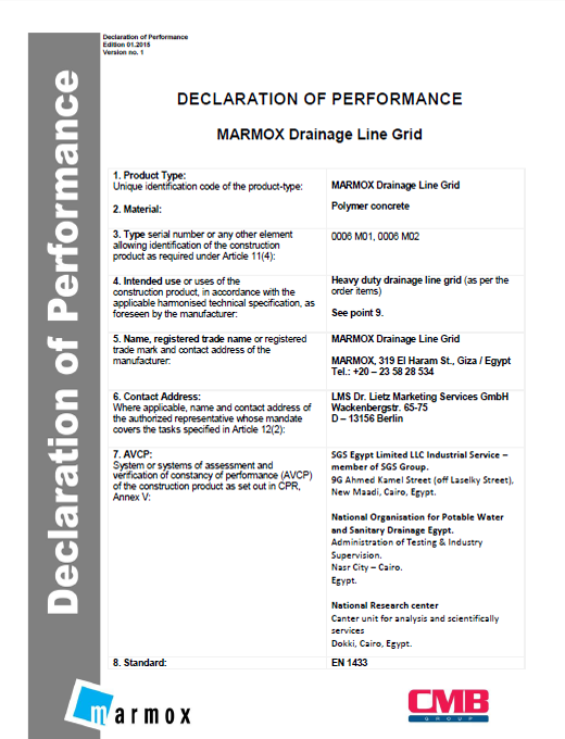 Declaration Line Grid Drainage